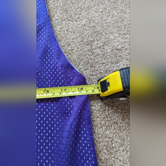 Street Sharks Reversible Basketball Jersey Purple/Yellow , White/Red Number 76 - Picture 6 of 8